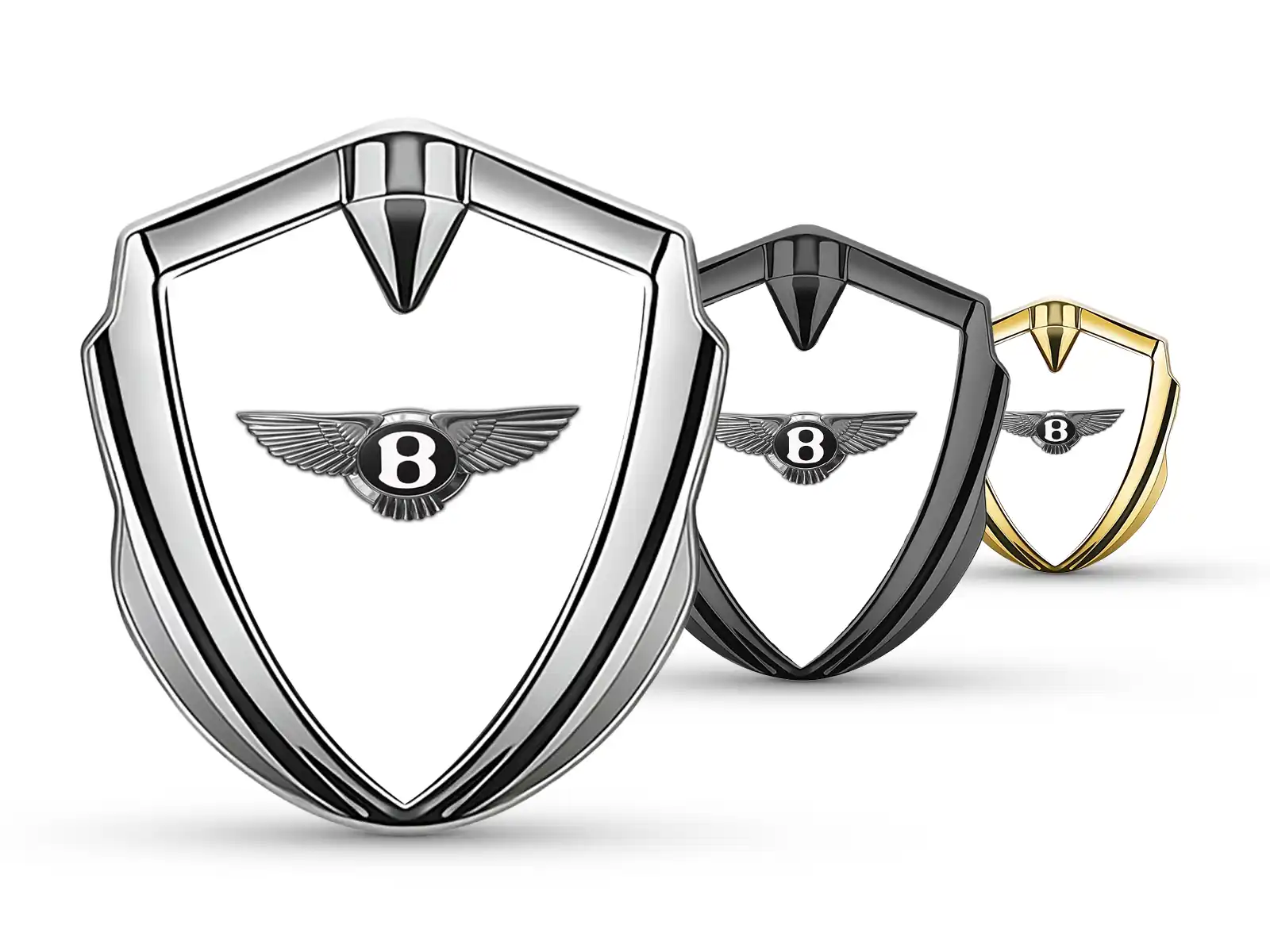 Bentley Emblème Bombé Métal Style Force Modulable